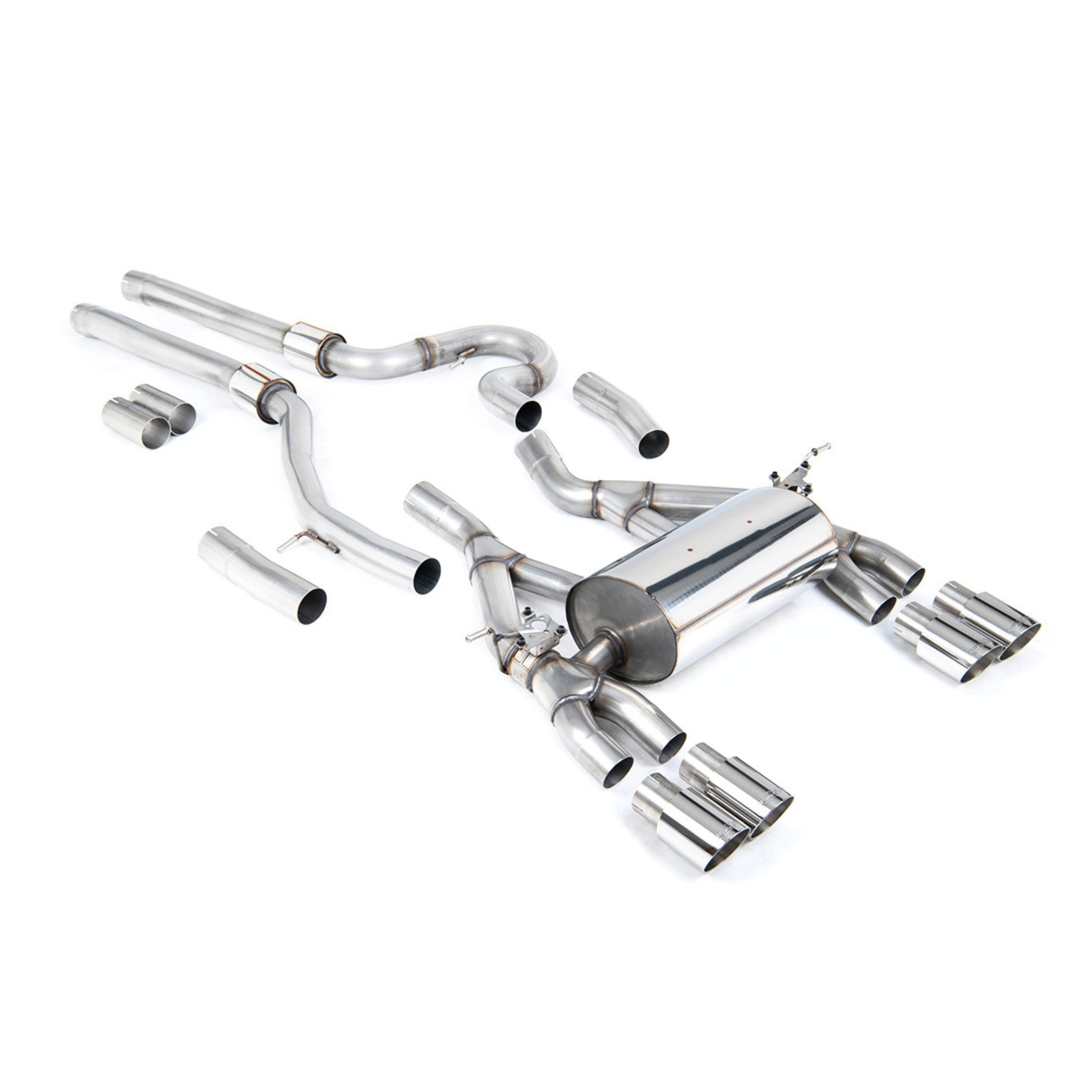 MILLTEK SPORT CAT-BACK EXHAUST SYSTEM - BMW M3 F80 & M4 F82 (NON GPF 2014-2018)