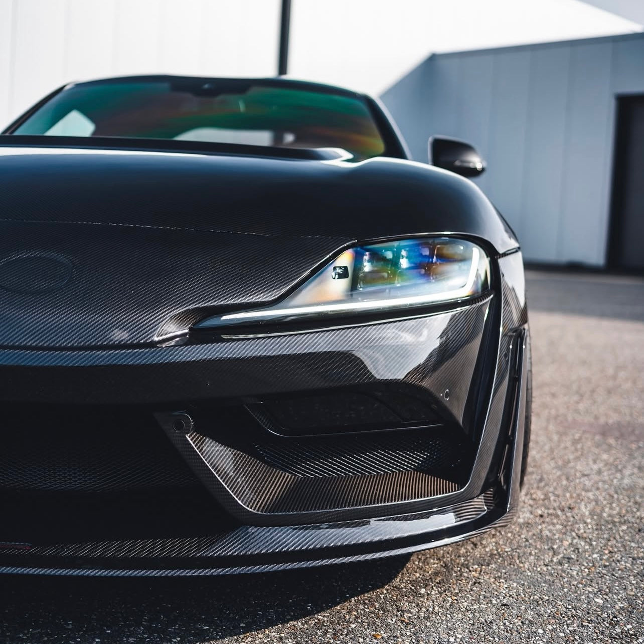 TOYOTA SUPRA FRONT BUMPER + FRONT LIP MK5.5 PRE-PREG CARBON FIBER