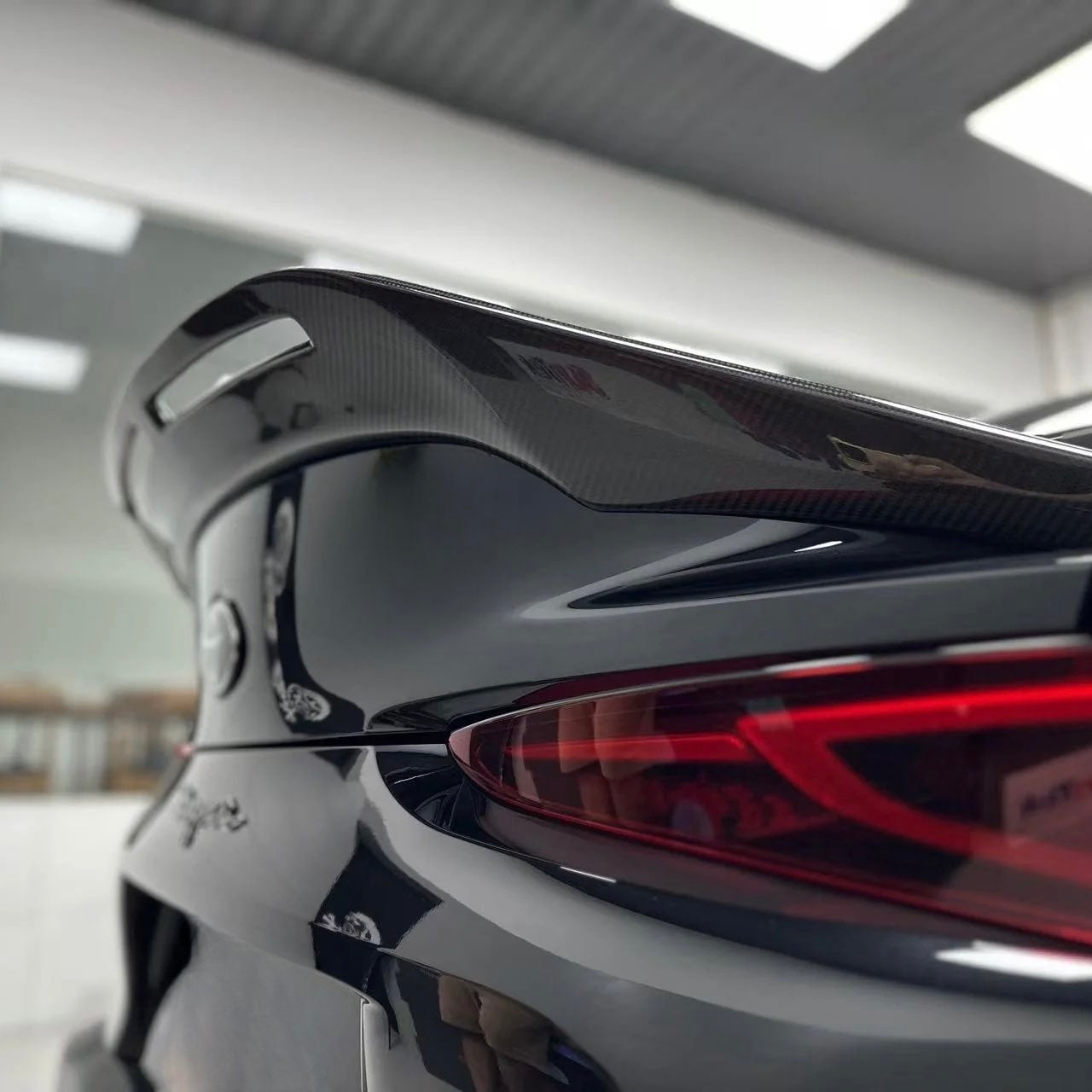 TOYOTA GR SUPRA A90 CARBON FIBRE SPOILER LIP (2019+)