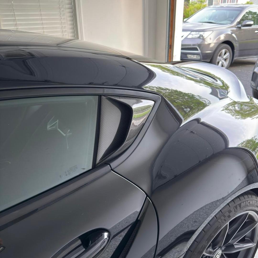 TOYOTA GR SUPRA A90 CARBON FIBRE WINDOW COVER (2019+)