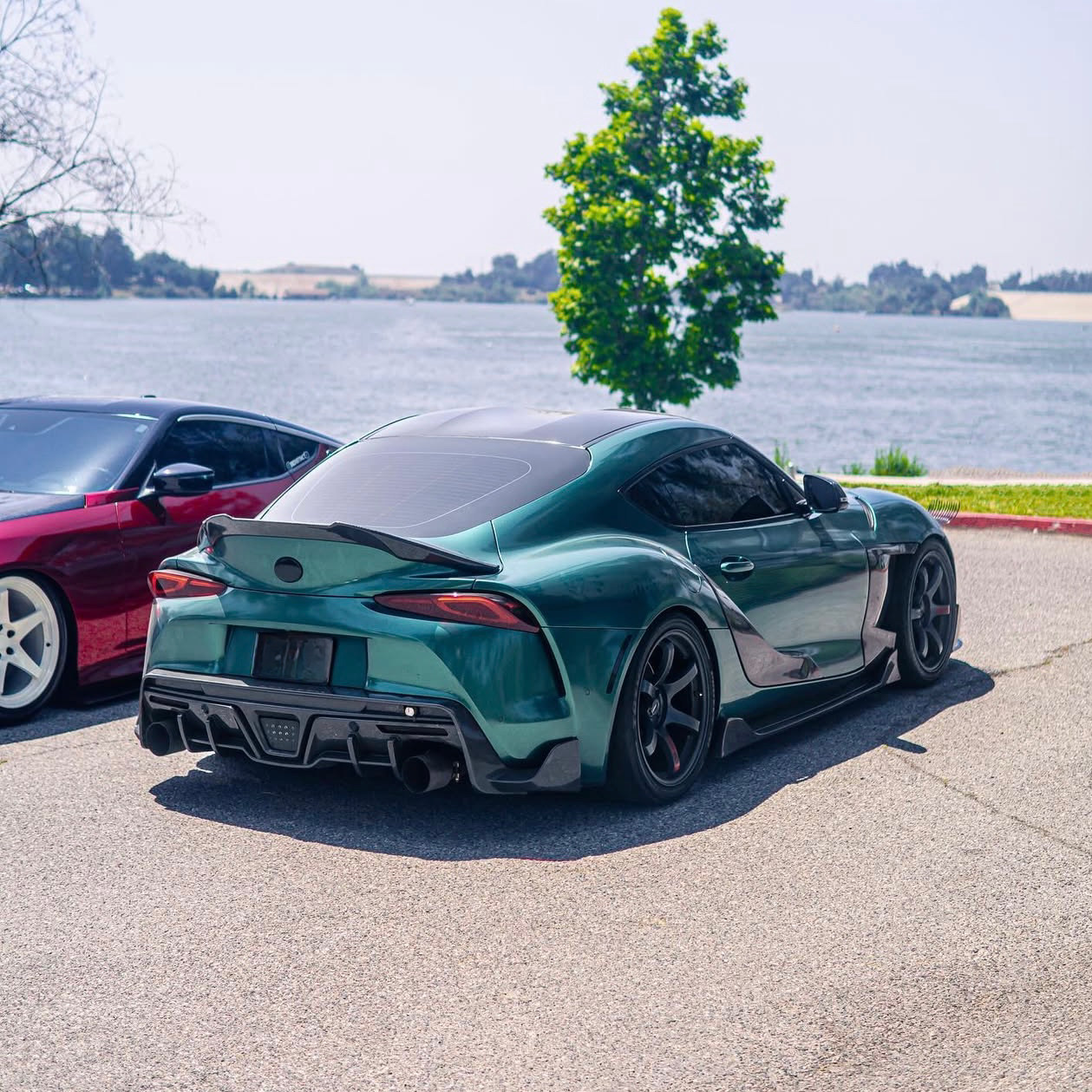 TOYOTA GR SUPRA A90 CARBON FIBRE TOMS STYLE REAR DIFFUSER (2019+)