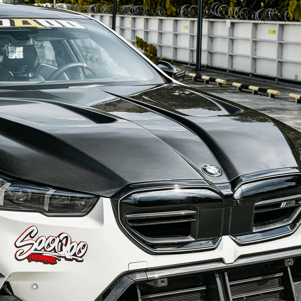 SOOQOO BMW M5 G90 G99 PREPREG CARBON FIBRE VENTED HOOD