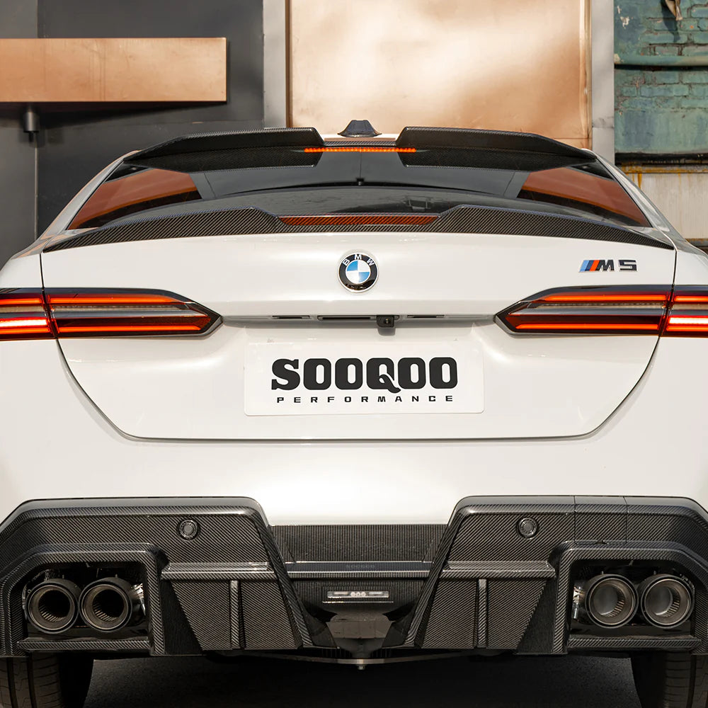 SOOQOO BMW M5 G90 PREPREG CARBON FIBRE REAR SPOILER