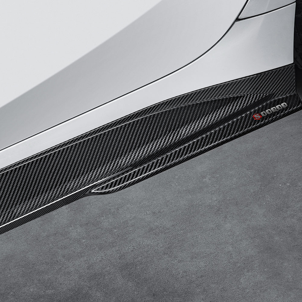 SOOQOO BMW M3 G80 M4 G82 CARBON FIBRE SIDE SKIRTS