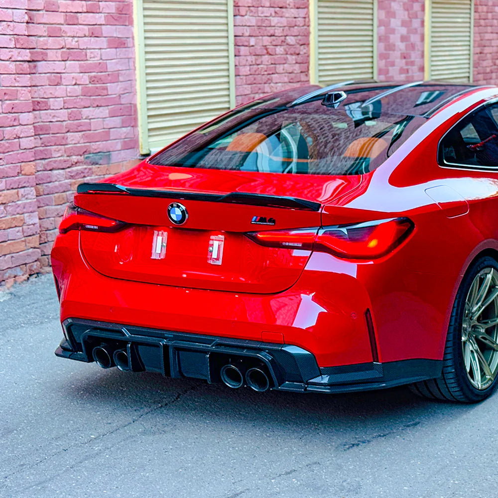 SOOQOO BMW M4 G82 G83 PREPREG CARBON FIBRE REAR DIFFUSER SET