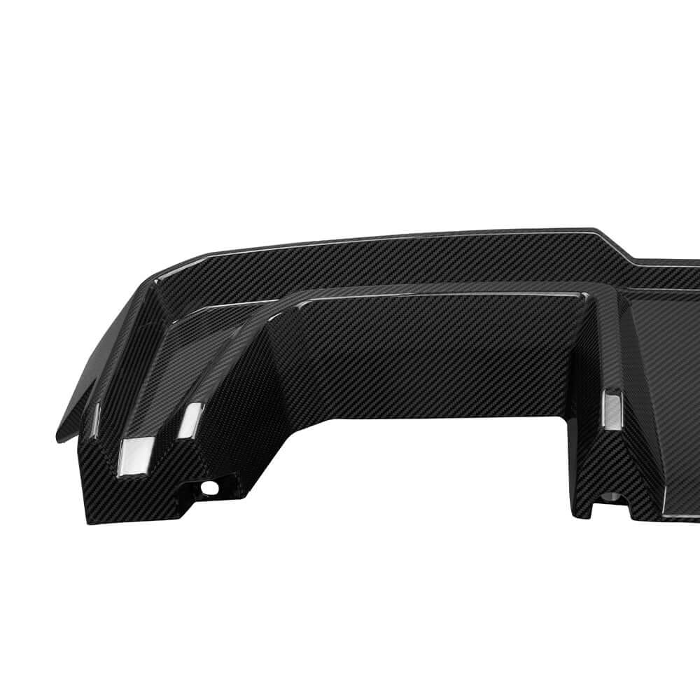 SOOQOO BMW M4 G82 G83 PREPREG CARBON FIBRE REAR DIFFUSER SET WITH BRAKE LIGHT
