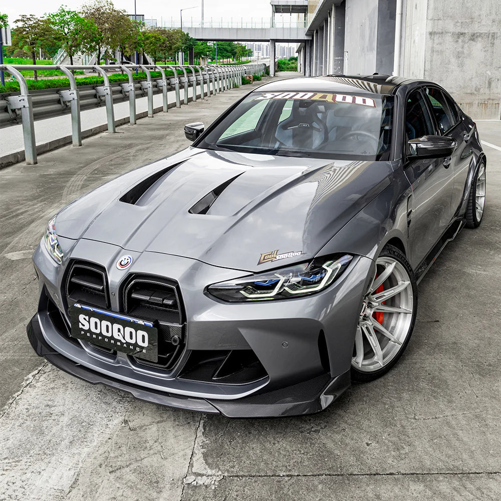 SOOQOO BMW M3 G80 M4 G82 PREPREG CARBON FIBRE FRONT LIP