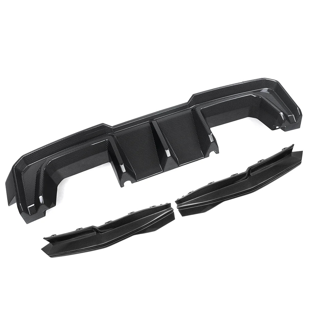 SOOQOO BMW M3 G80 G81 PREPREG CARBON FIBRE REAR DIFFUSER SET