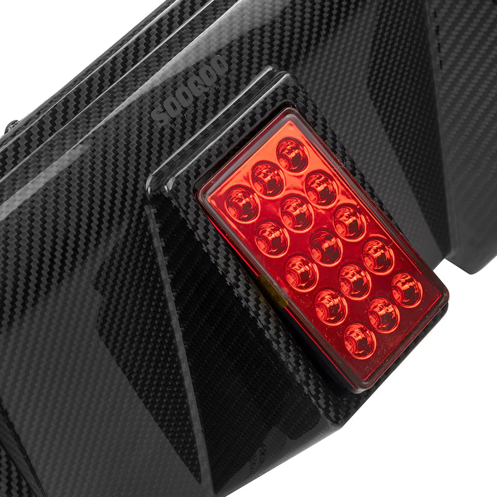 SOOQOO BMW M2 G87 PREPREG CARBON FIBRE REAR DIFFUSER WITH BRAKE LIGHT