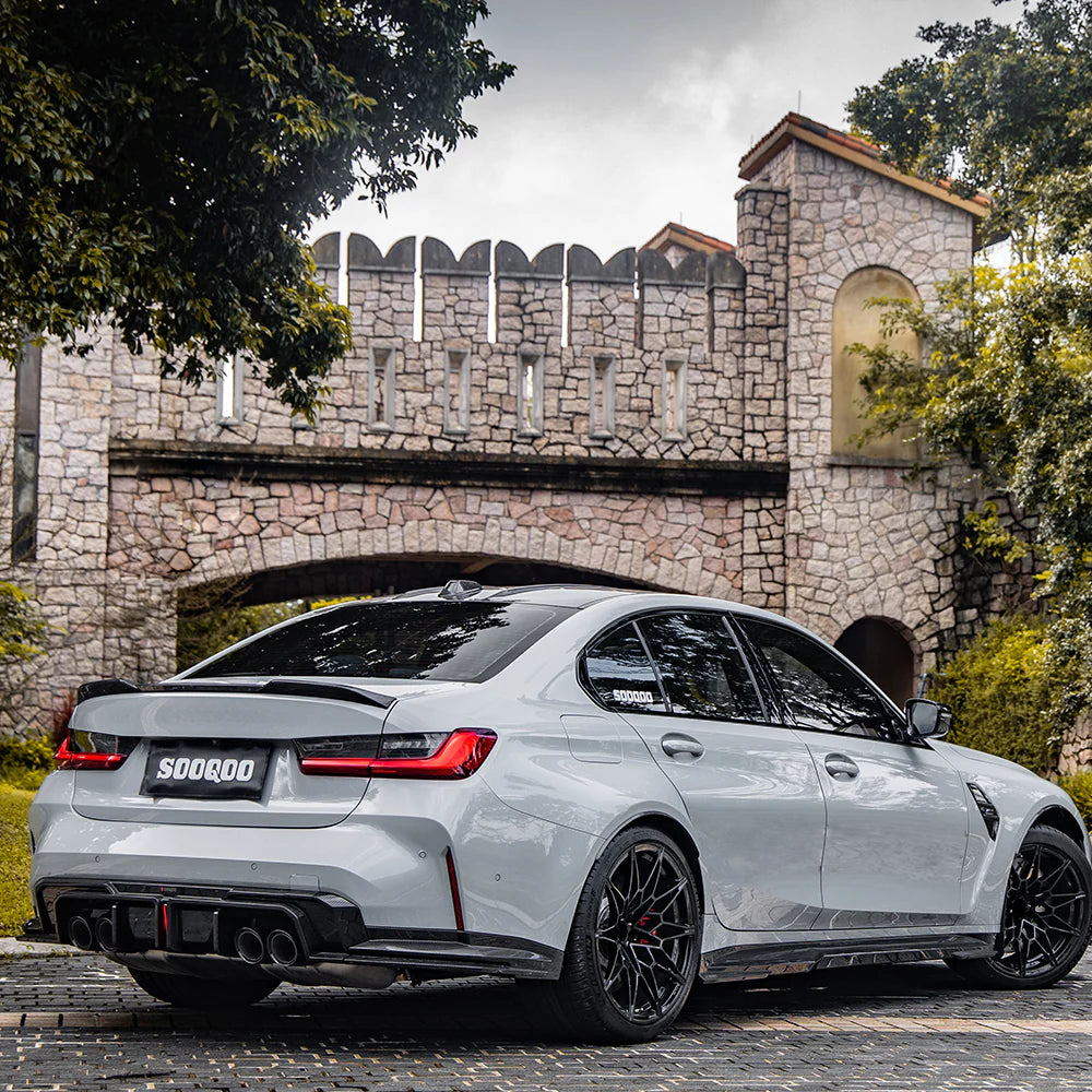 SOOQOO BMW M3 G80 M4 G82 CARBON FIBRE SIDE SKIRTS