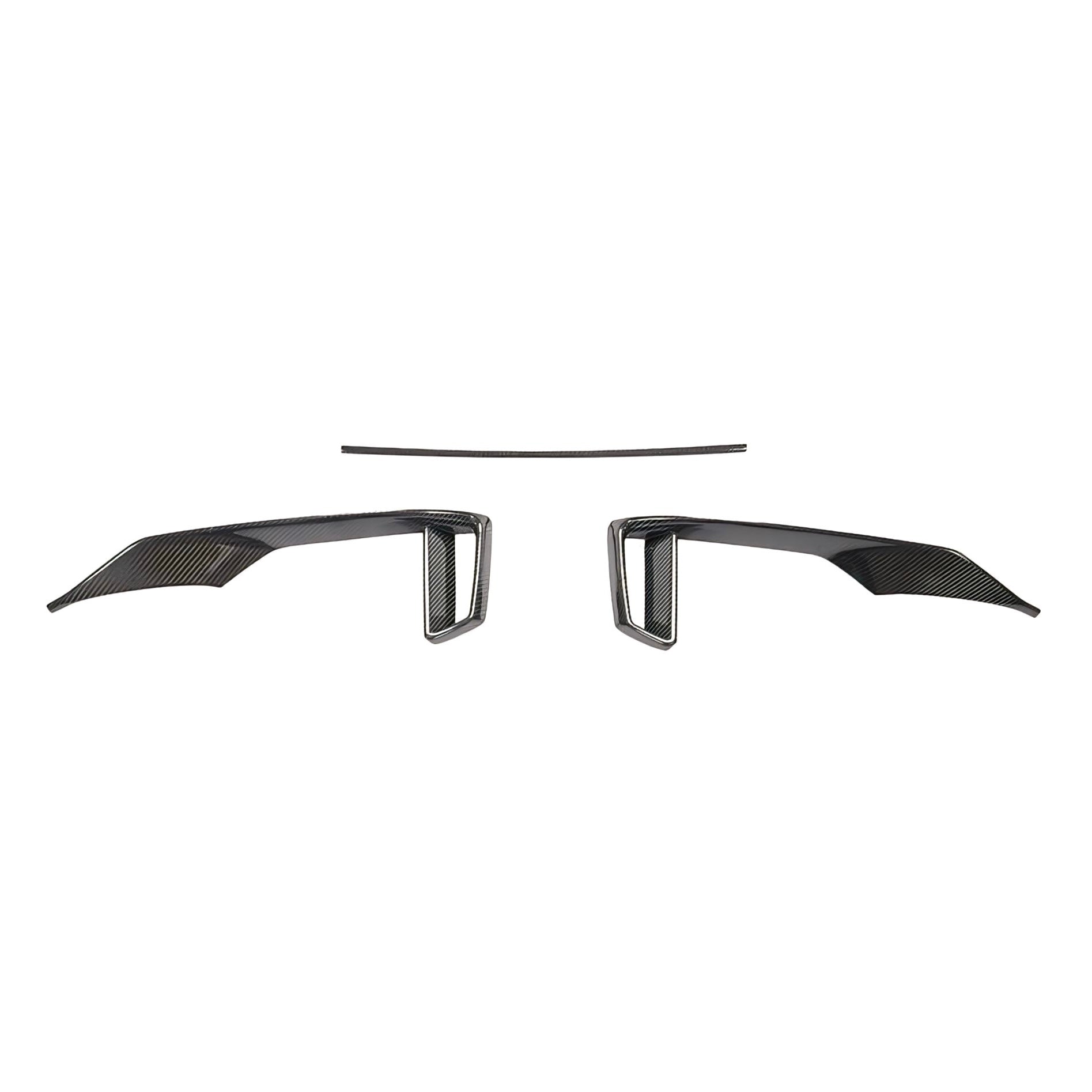 AUDI RS3 8V FL PRE PREG CARBON FIBER FRONT BUMPER TRIM COVERS (2017 - 2020) - AutoTailor
