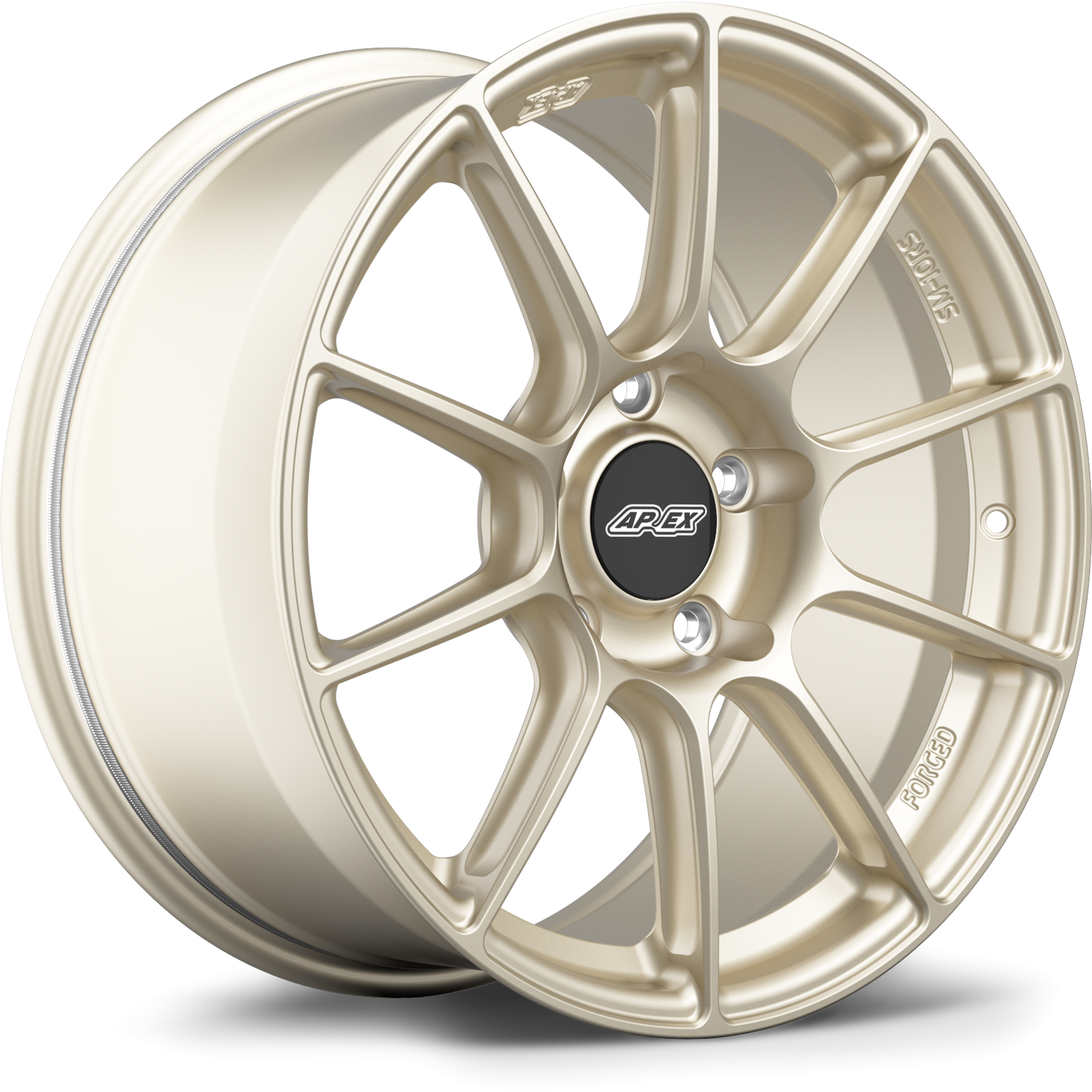 Apex SM-10RS Forged Alloy Wheel 18x9 ET46 5x130 Motorsport Gold 71.6mm CB