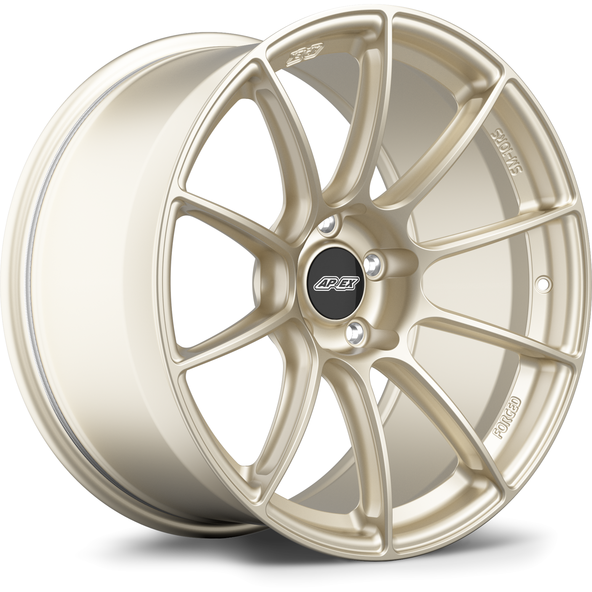 Apex SM-10RS Forged Alloy Wheel 19x12.5 ET55 5x120.65 Motorsport Gold 70.3mm CB