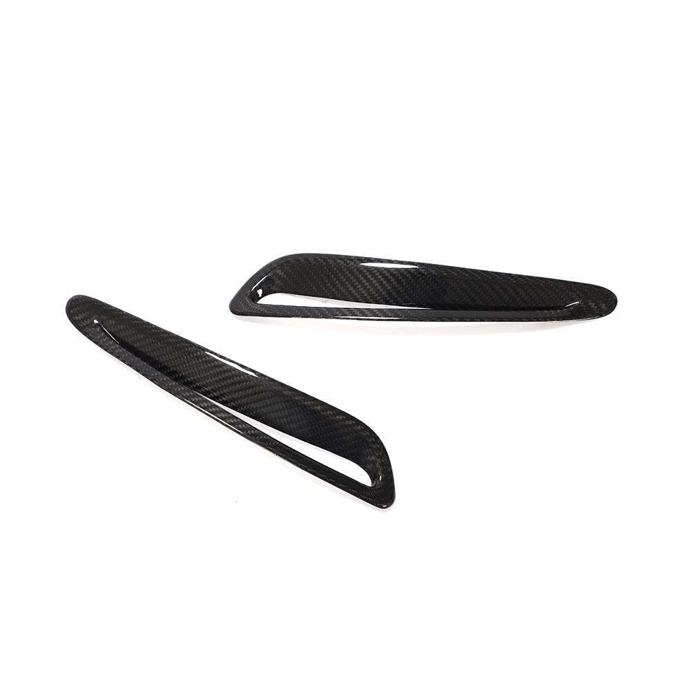 TOYOTA GR SUPRA A90 PRE - PREG CARBON FIBRE BONNET VENT TRIM COVERS (2019+) - AutoTailor